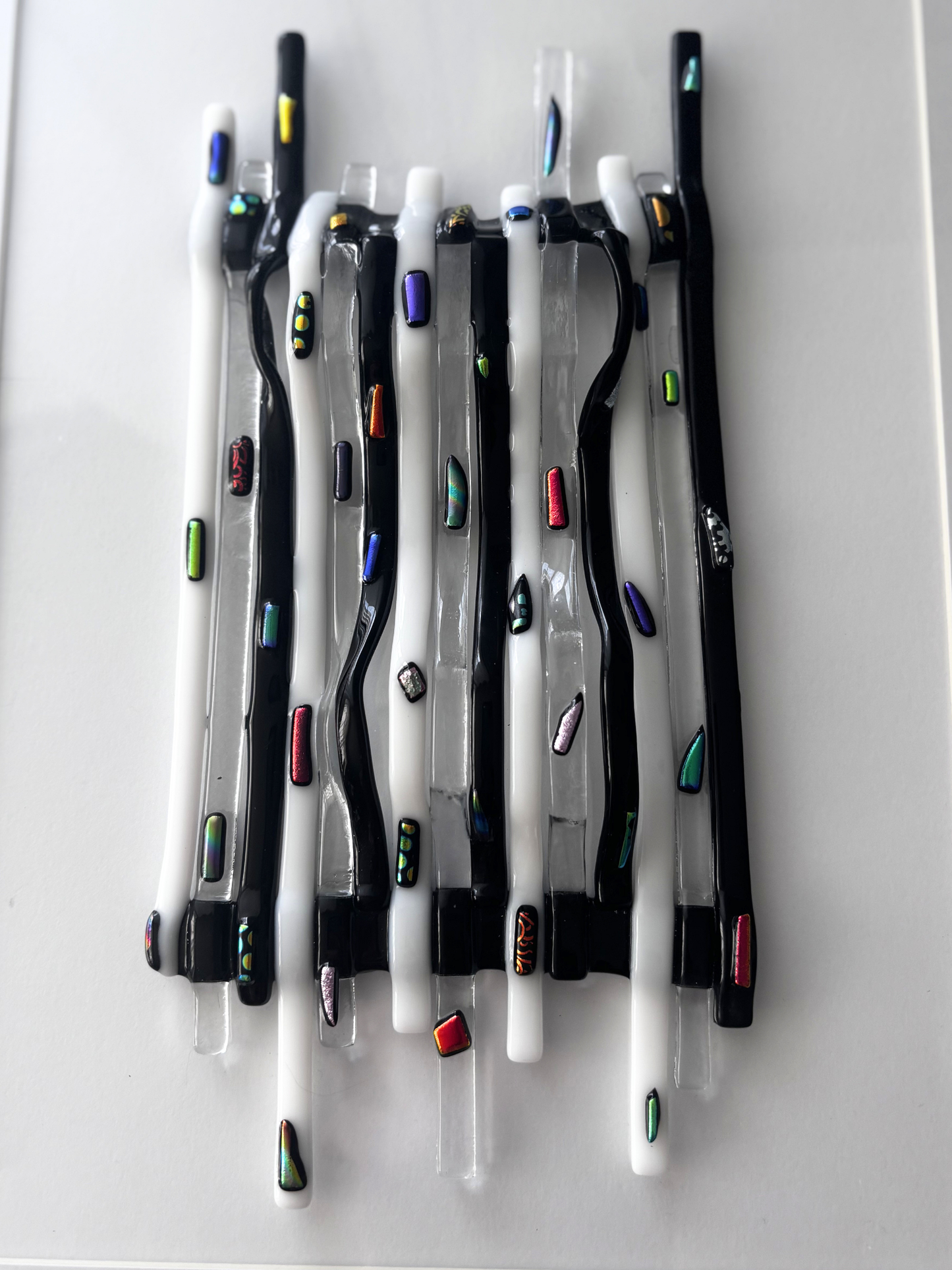 Grand Tableau en Verre Artisanal