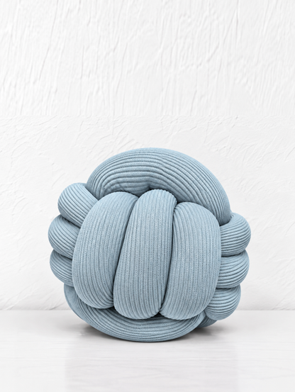 Coussin boule tressé