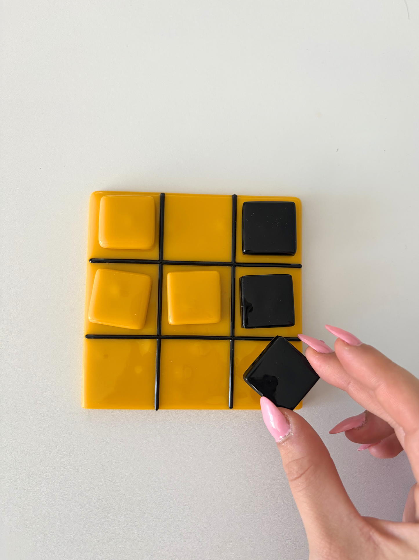 Morpion en verre Artisanal